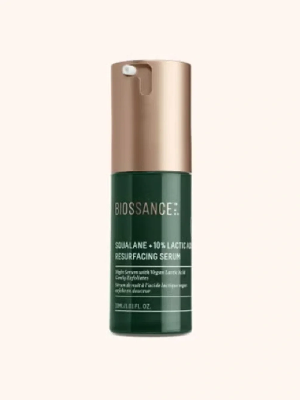 NAT Biossance Squalane + Lactic Acid Resurfacing Night Serum